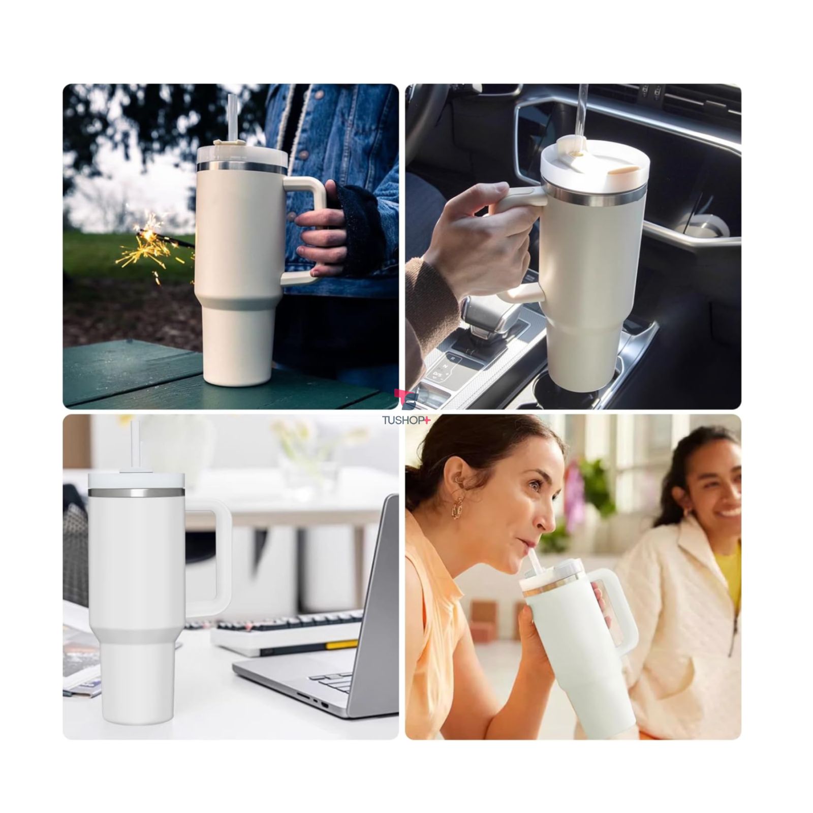 TERMO 1 L 30 OZ tipo stanley FRIO CALOR